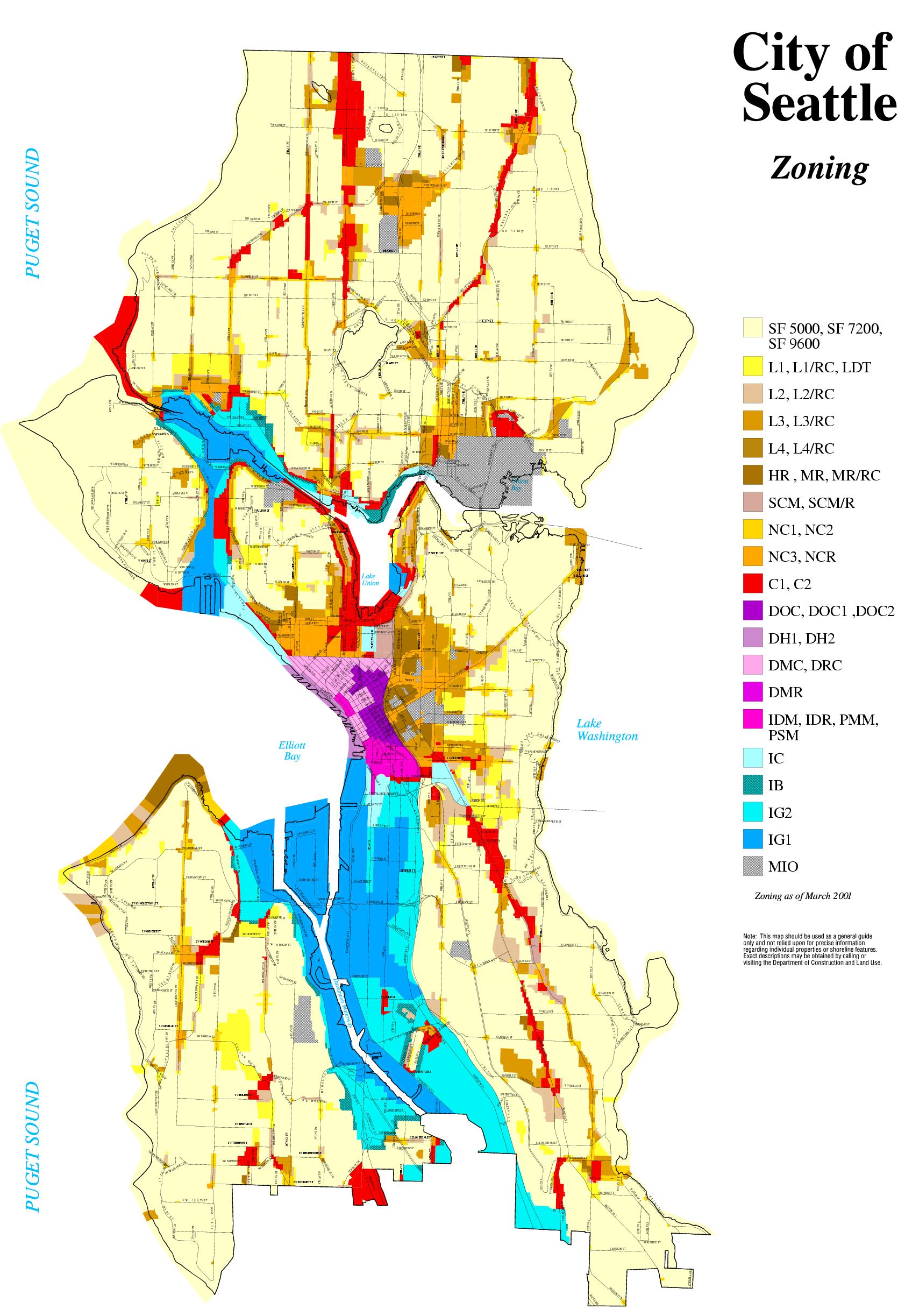 Seattle Zoning Map Overview 