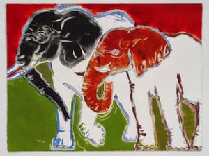 Asian Elephant Pair