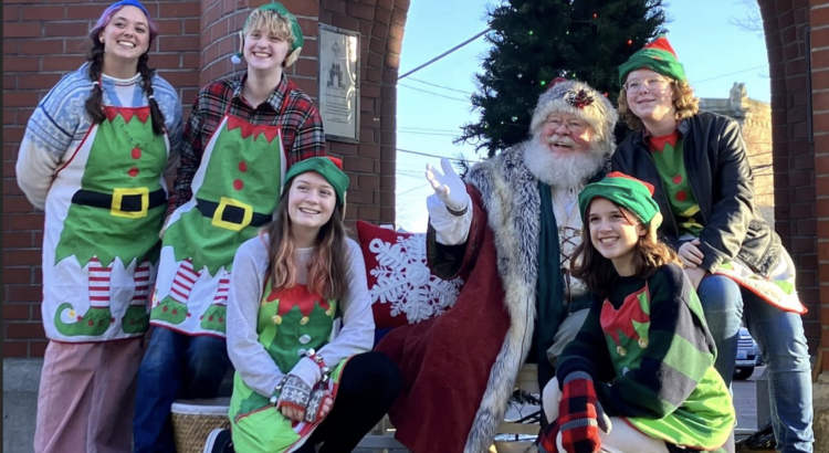 Santa and elves in Ballard